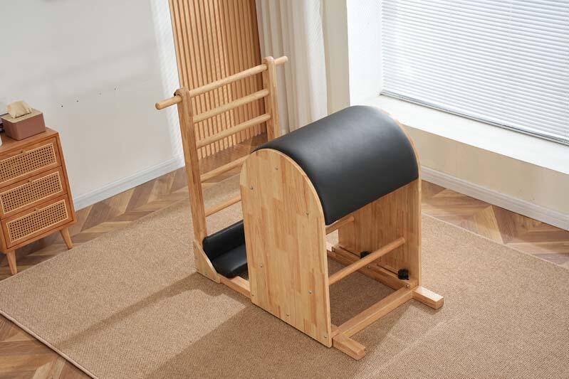Accessoire de Pilates Barrel Bois Noir Stable et Anatomique 3/7