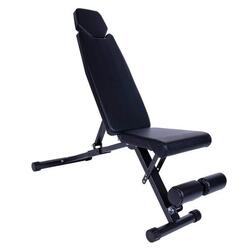 BANC PLIABLE INCLINÉ/DÉCLINÉ ASSISE ET DOSSIER | MUSCULATION ET ABDOMINAUX