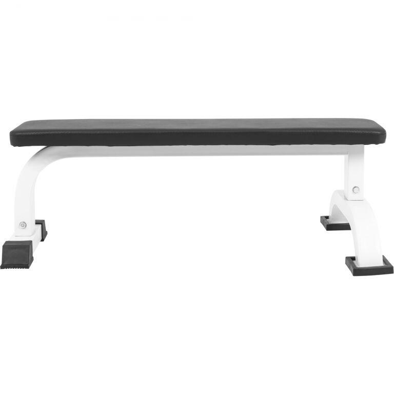 Banco Musuclación Plano Gorilla Sports Blanco  Carga Máxima 250 Kg 2/7