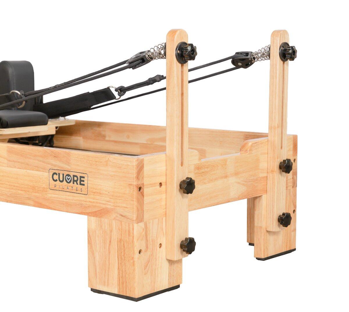 Reformer Pilates Clásico Madera Estable Y Profesional 3/6