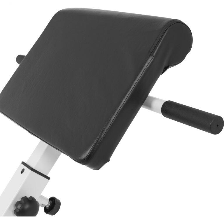 Gorilla Sports Buiktrainer -  Rugtrainer - Inklapbaar - Verstelbaar - Wit - Core 4/7