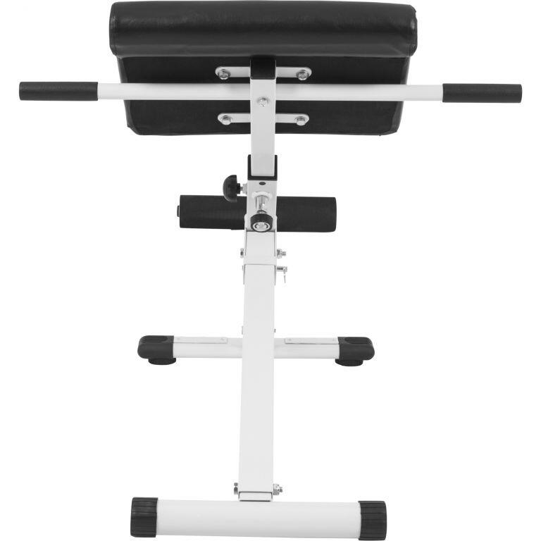 Gorilla Sports Buiktrainer -  Rugtrainer - Inklapbaar - Verstelbaar - Wit - Core 3/7