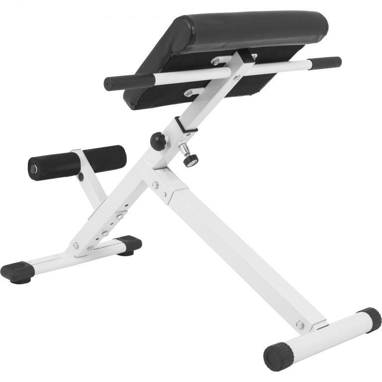 Gorilla Sports Buiktrainer -  Rugtrainer - Inklapbaar - Verstelbaar - Wit - Core 5/7