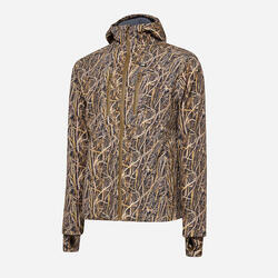 Veste SOFTSHELL pour la chasse aquatique Doublure polaire hexagonale