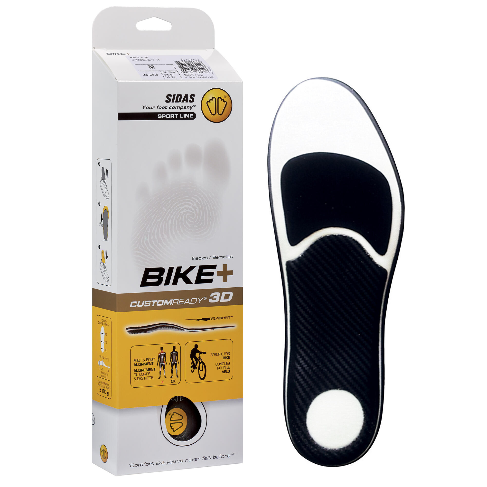 Semelles pré-formées conçues pour la pratique du vélo - Bike + 2/4