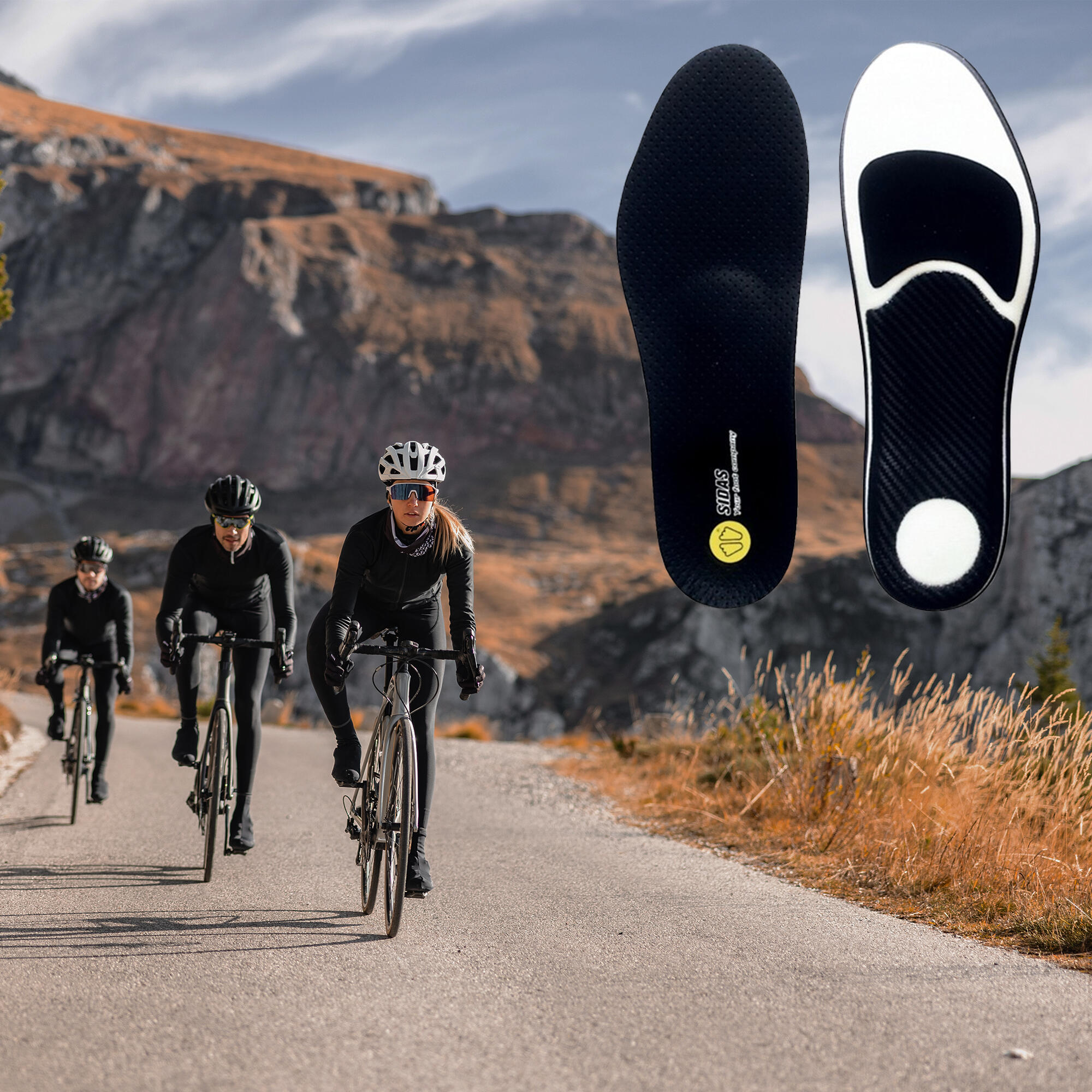 Semelles pré-formées conçues pour la pratique du vélo - Bike + 3/4