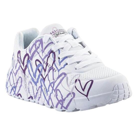 Zapatillas Niña Skechers Jgoldcrown Uno Lite Blanco