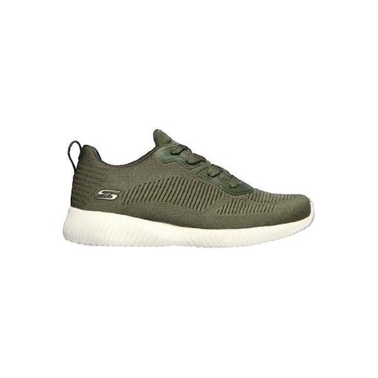 Zapatillas Mujer Skechers Bobs Squad-Tough Talk Verde