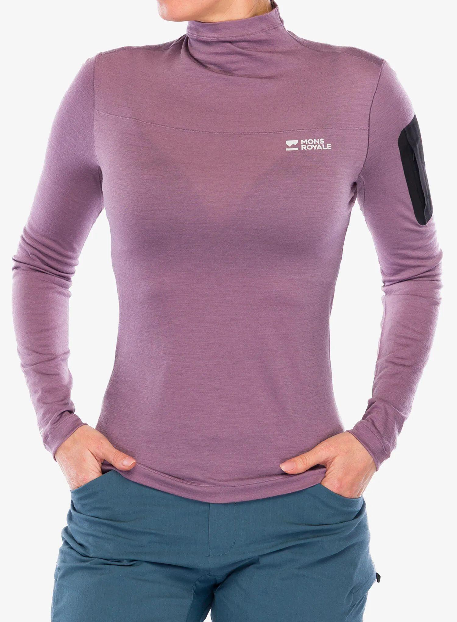 Longsleeve damski Mons Royale Diversion Merino Mock Neck Long Sleeve 1/7