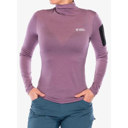 Longsleeve damski Mons Royale Diversion Merino Mock Neck Long Sleeve