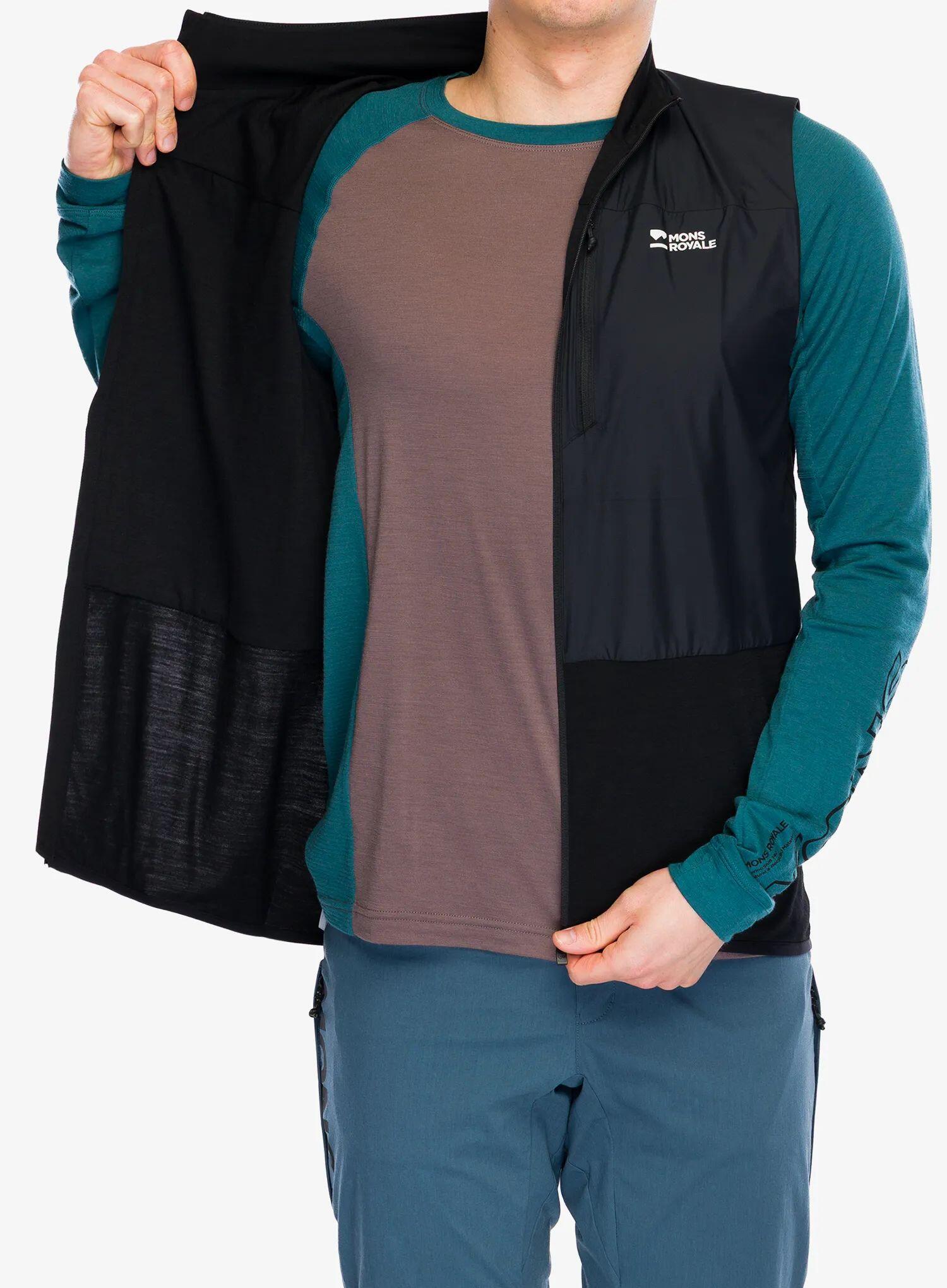 Kamizelka rowerowa męska Mons Royale Diversion Merino Wind Vest 6/7