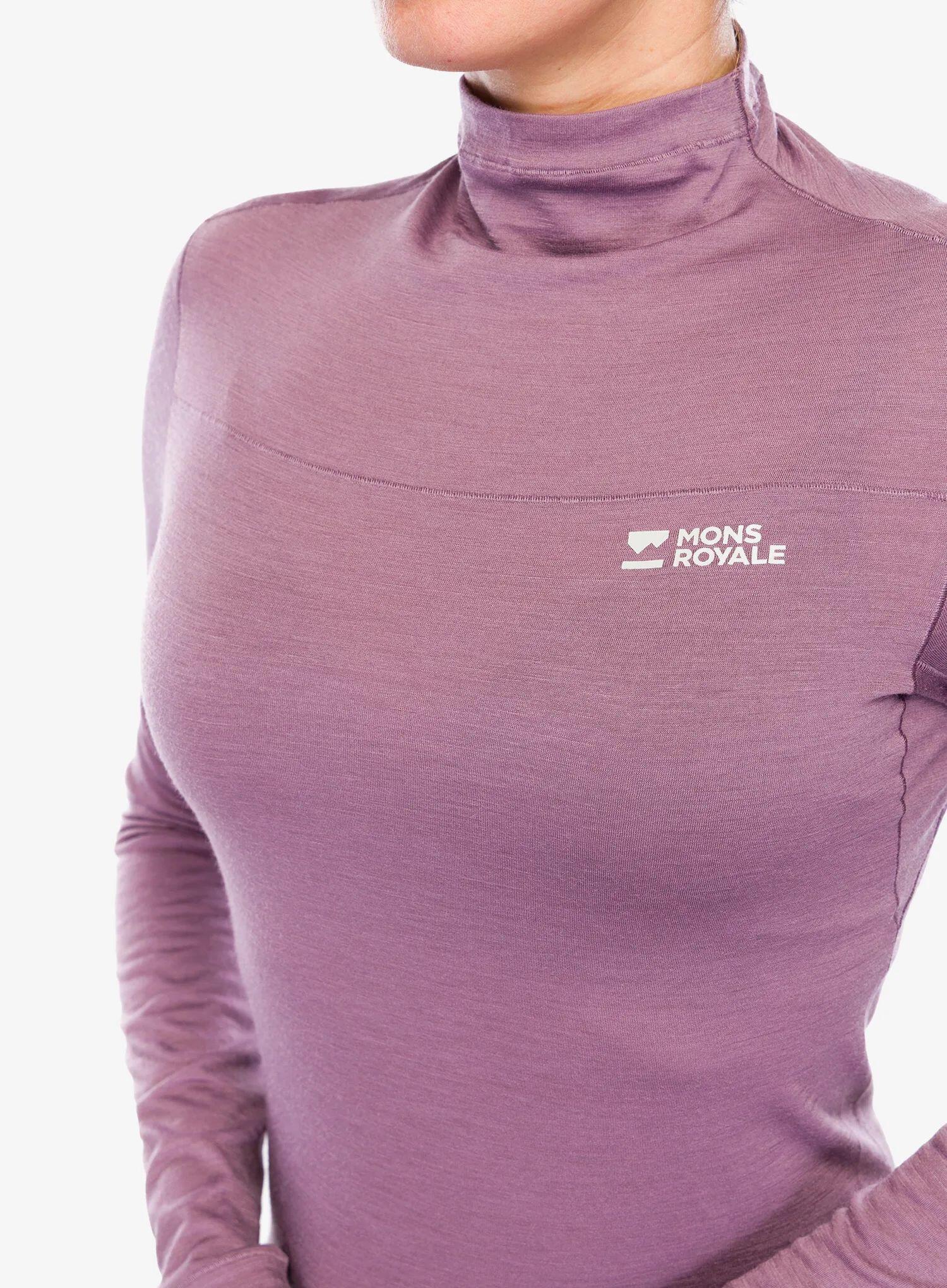 Longsleeve damski Mons Royale Diversion Merino Mock Neck Long Sleeve 5/7