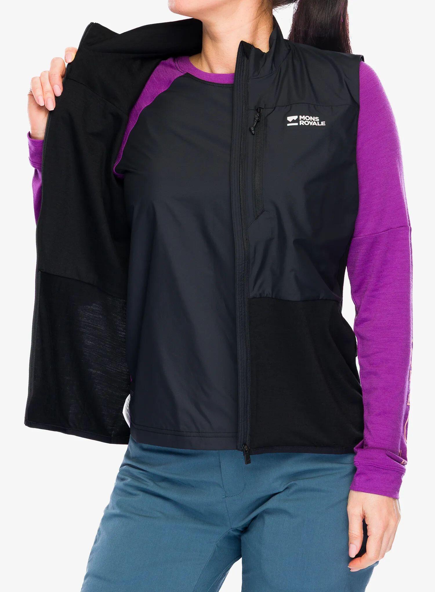 Kamizelka rowerowa damska Mons Royale Diversion Merino Wind Vest 6/7