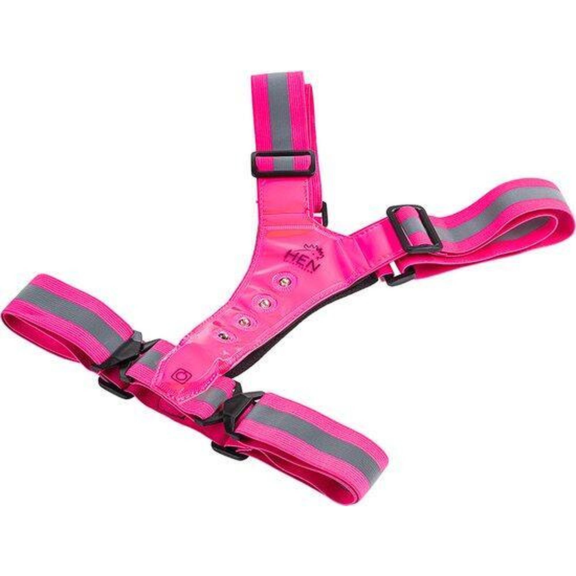 Gilet De Sécurité Rose Fluo - Haute Visibilité 360° Avec Bandes Réfléchissantes - Taille Unique, Poches Multiples