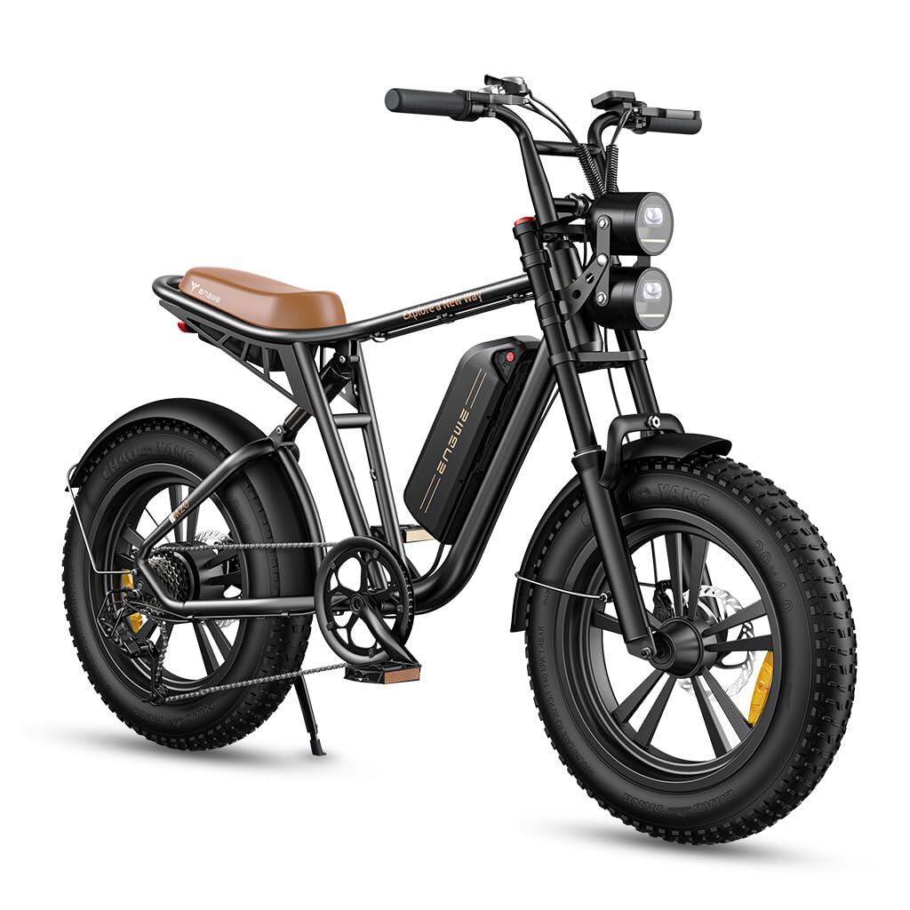 ENGWE Bicicleta eléctrica con SHIMANO 7 Gang, batería 48V 13Ah, 100 km