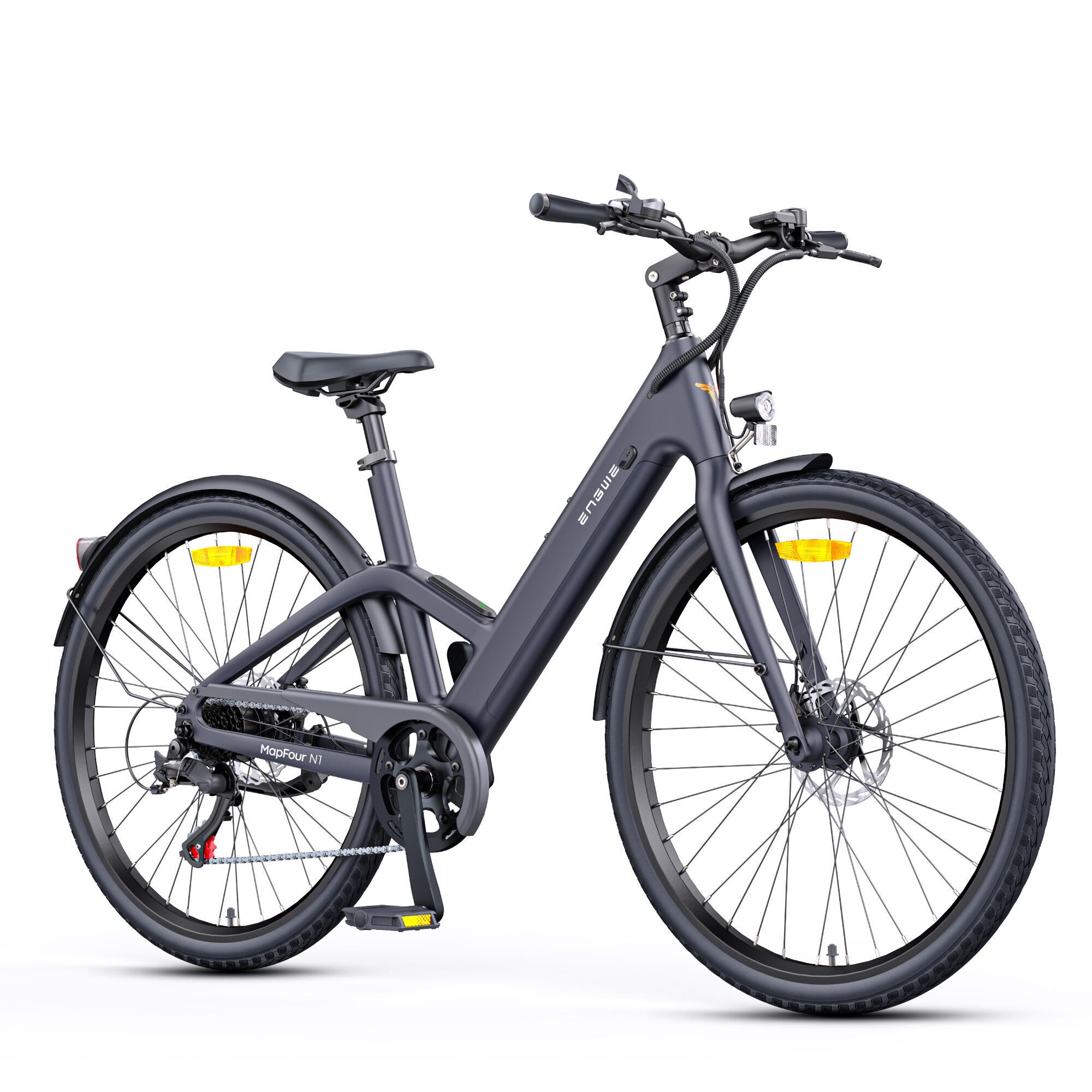 ENGWE Bicicleta eléctrica con SHIMANO 7 Gang, batería 36V 10Ah, 100 km