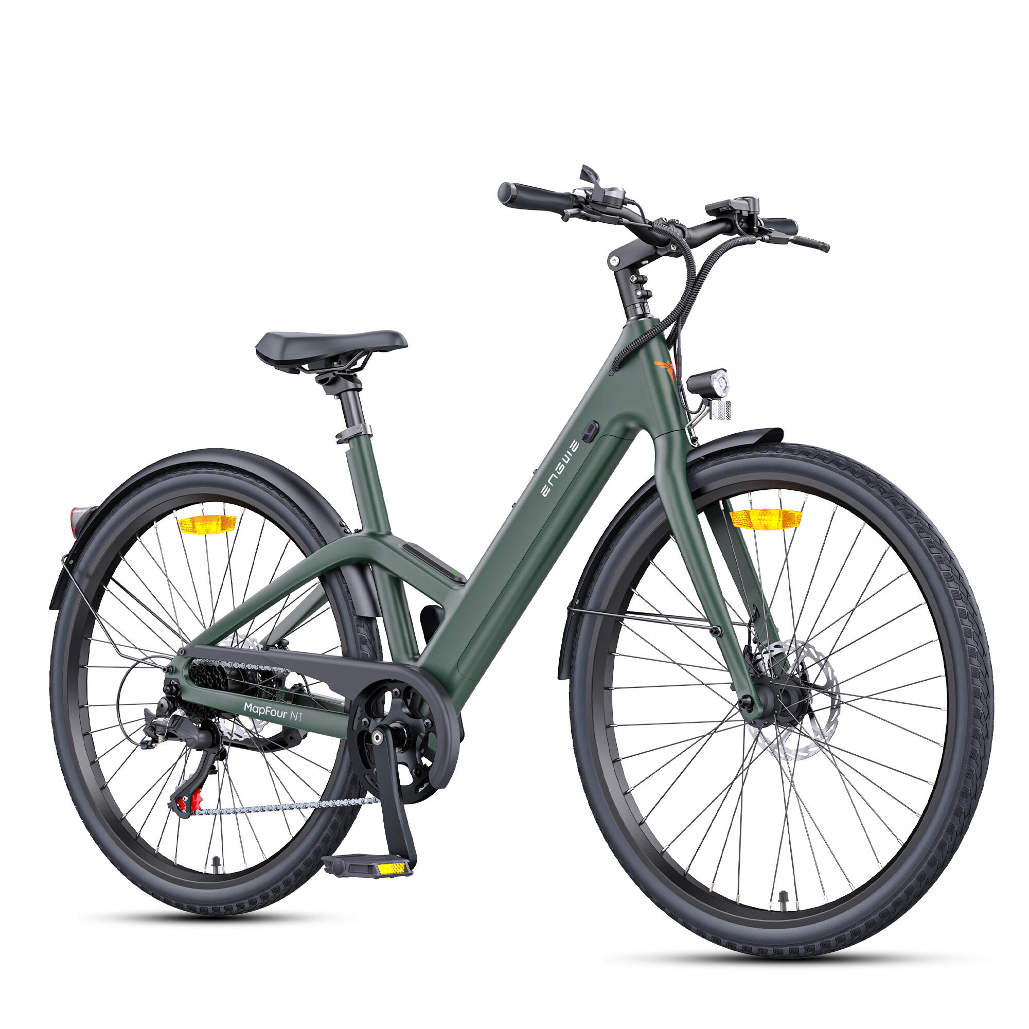 ENGWE Bicicleta eléctrica con SHIMANO 7 Gang, batería 36V 10Ah, 100 km