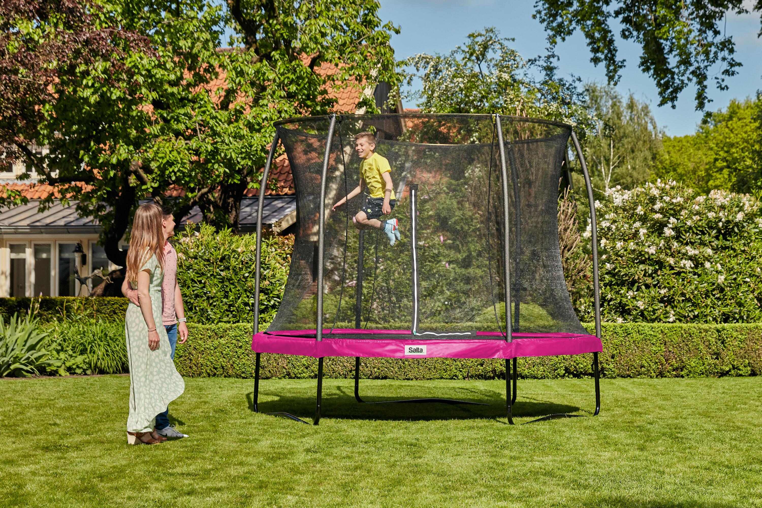 Comfort Edition - ø183cm - Trampoline - Rond - Roze 6/8