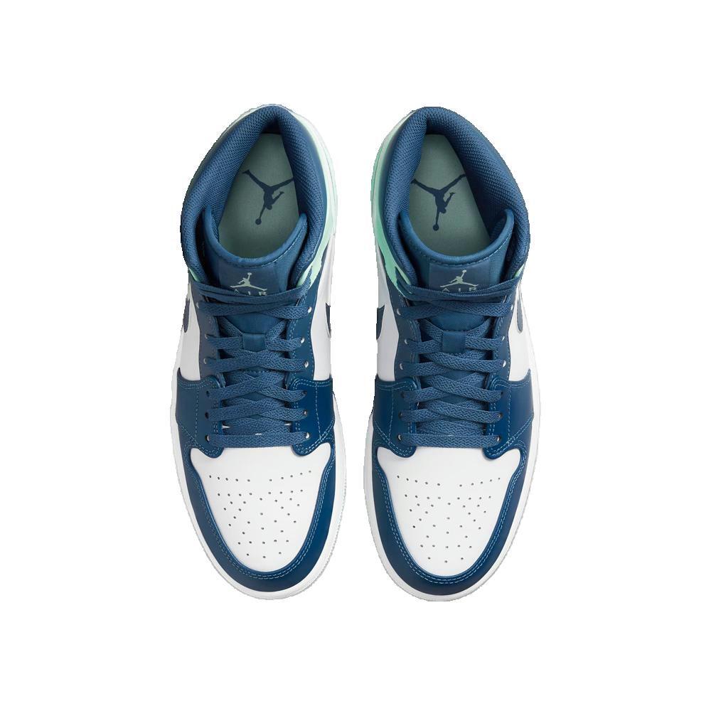 Chaussures Hommes Nike Air Jordan 1 Mid bleu 2/2