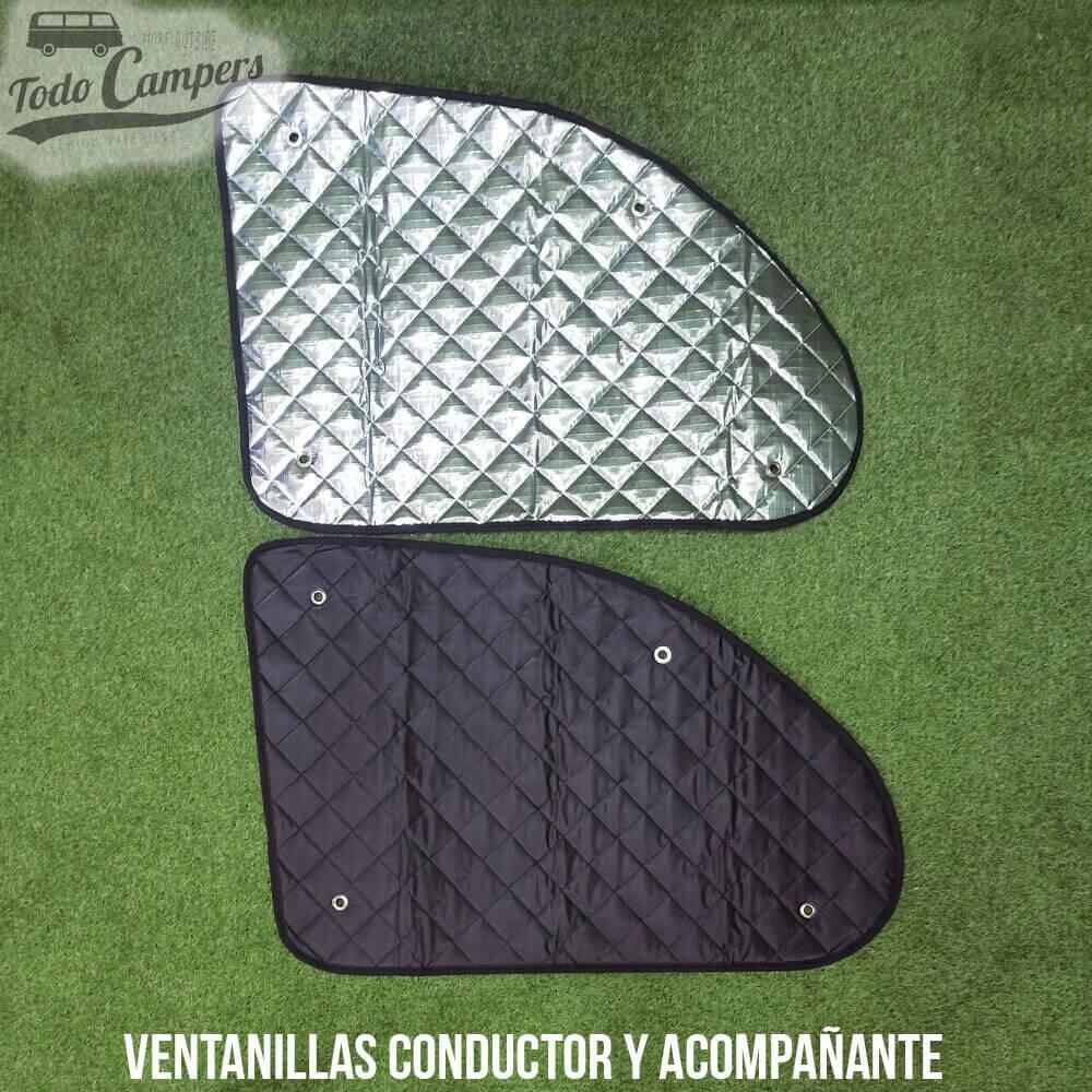 Aislantes térmicos PREMIUM BLACK para la cabina de Volkswagen T5, T6 y T6.1 4/7