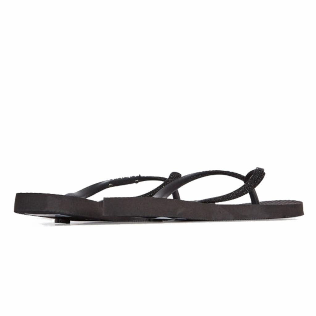 Claquettes Havaianas Modèle Slim Glitter Ii Couleur Noir 3/7