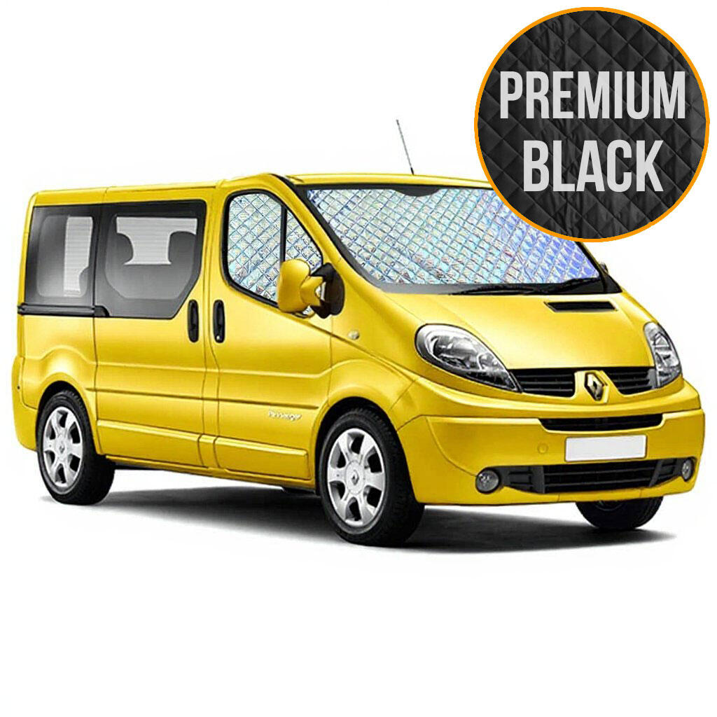 SENZA MARCA Aislantes térmicos PREMIUM BLACK para la cabina de Trafic 02-14 y X83