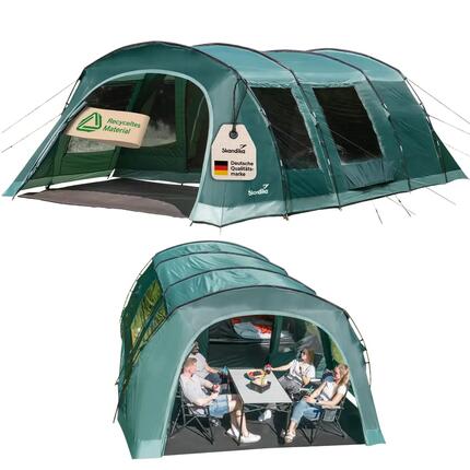 Tente tunnel - Kaupanga 6 Protect - camping - 6 personnes - 1 cabine - Sol cousu