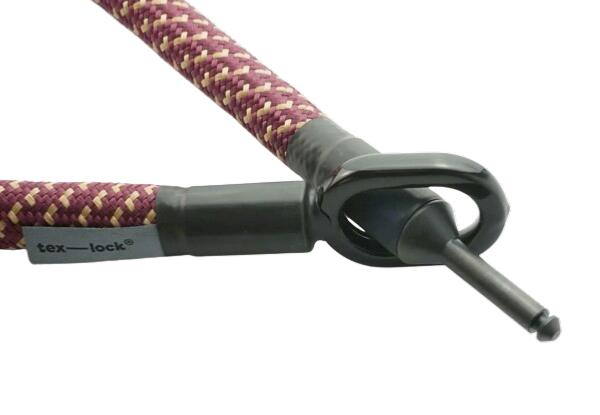 TEXLOCK MATE Antivol en kevlar pour cadre - 120 cm - Bordeaux 2/3