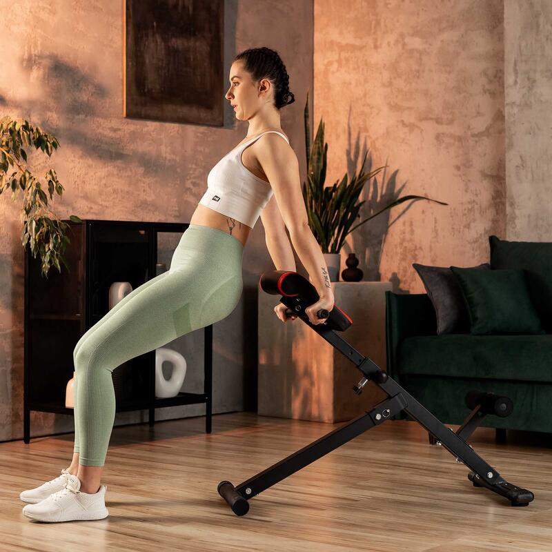 Bancă de exerciții Hop-Sport HS-1016 pentru spate romană