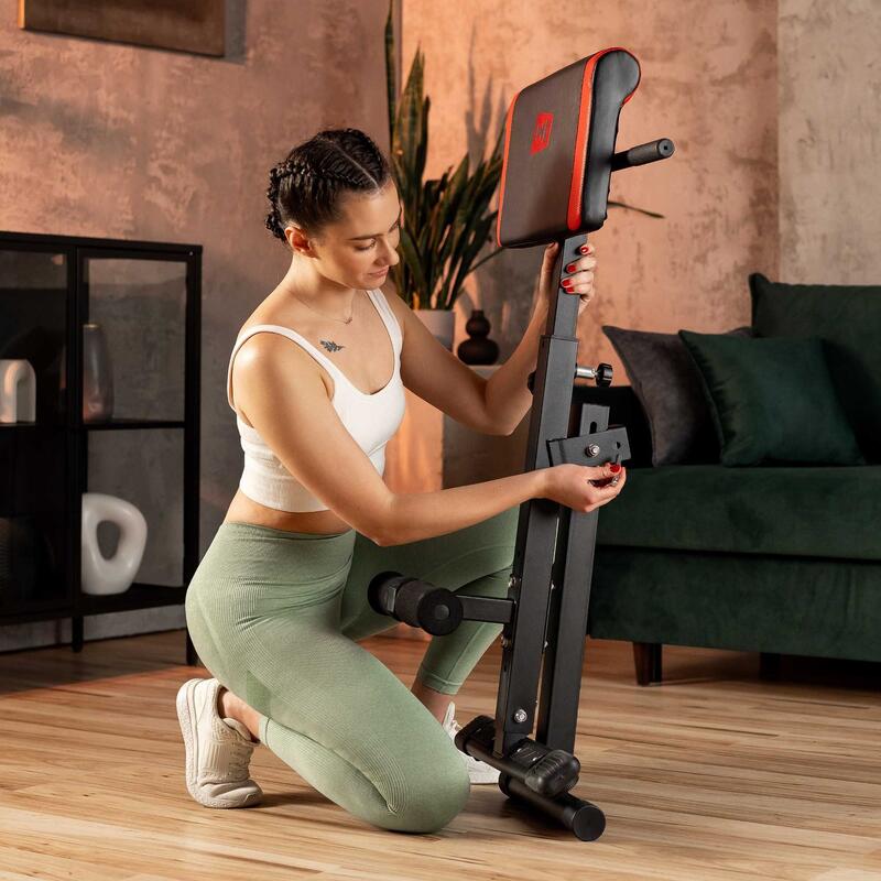 Bancă de exerciții Hop-Sport HS-1016 pentru spate romană