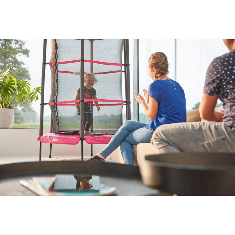 Trampoline Junior - 140 cm - Rond Rose