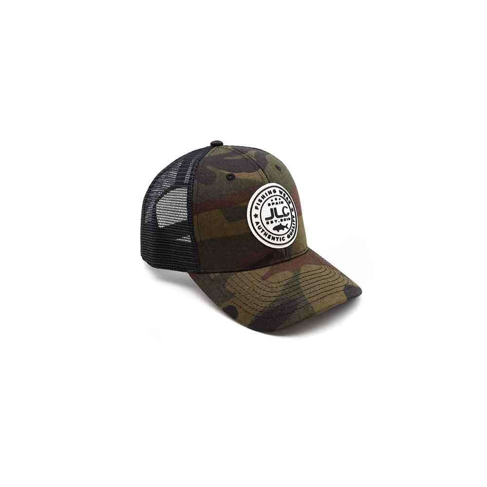 Gorra JLC Fishing Wear Camuflaje Verde Logo Blanco /Negro Adulto Unisex 6/6