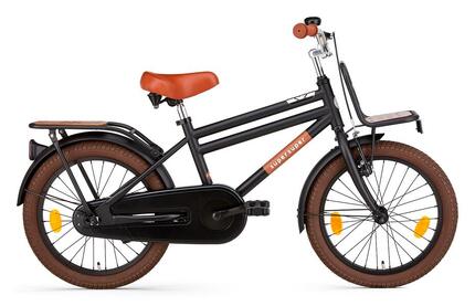 SuperSuper Cooper Bamboo Kinderfahrrad Mattschwarz