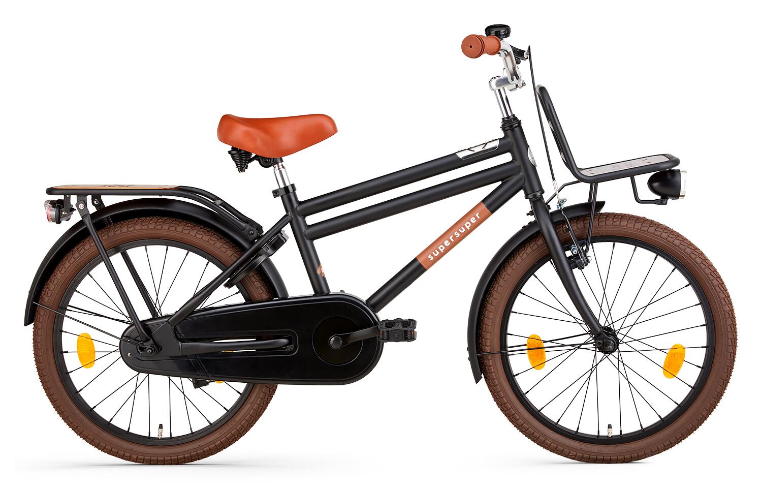 SUPERSUPER SuperSuper Cooper Bamboo Kinderfahrrad Mattschwarz