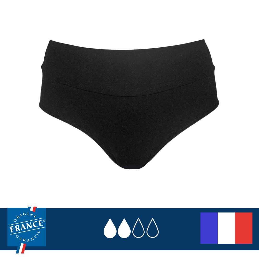 Bas de maillot de bain menstruel Taille Haute - Flux Medium 4/6