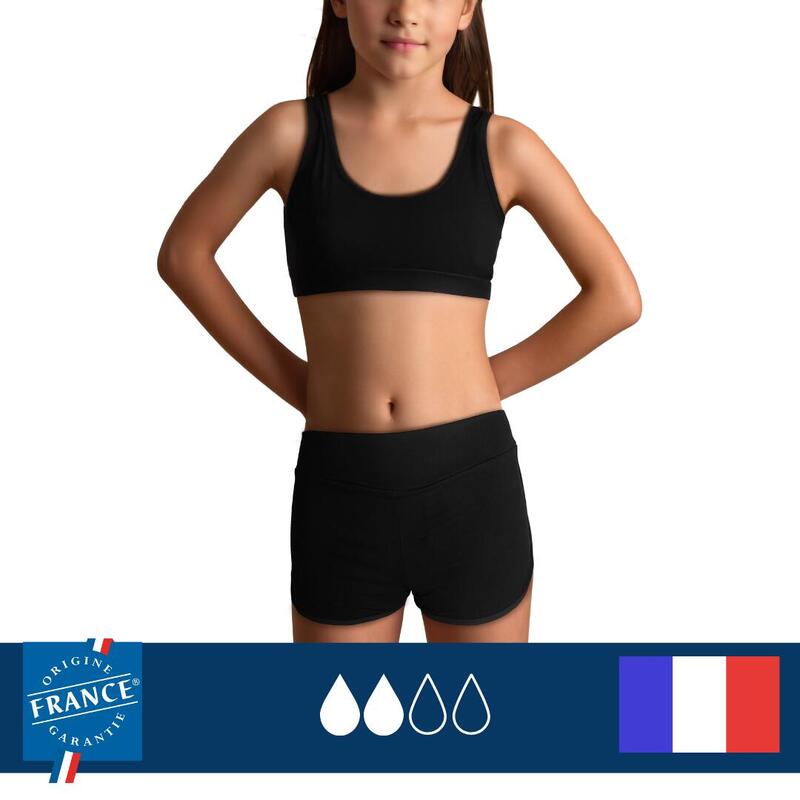 Shorty de bain menstruel Ado - Flux Medium