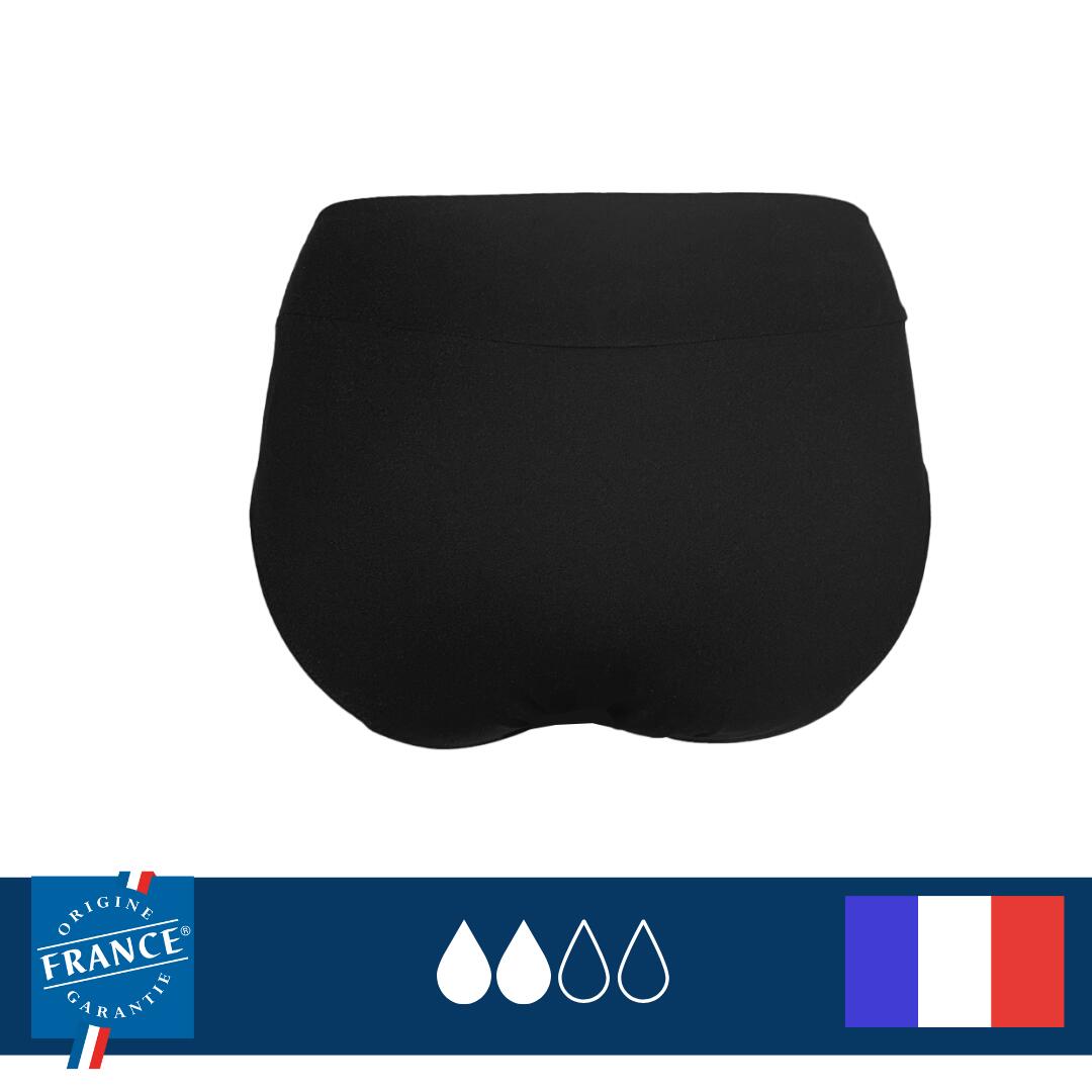 Bas de maillot de bain menstruel Taille Haute Ado - Flux Medium 5/6