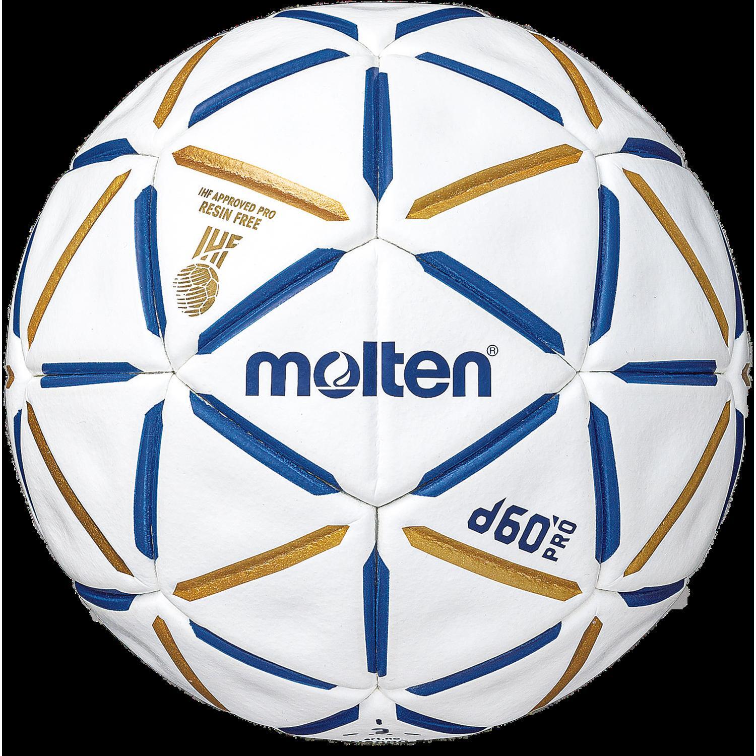 Ballon handball Molten d60 Pro Resin-Free bleu/blanc 4/6