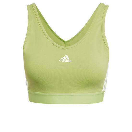 Débardeur crop avec coussinets amovibles femme adidas Essentials 3-Stripes