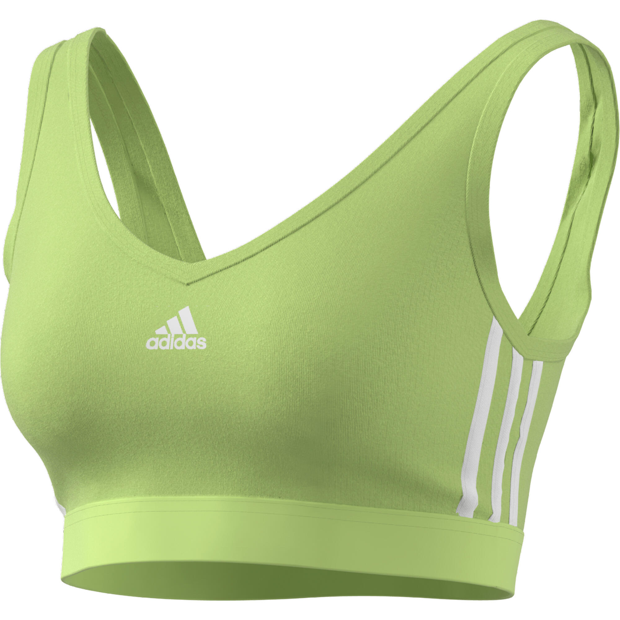 Débardeur crop avec coussinets amovibles femme adidas Essentials 3-Stripes 4/5
