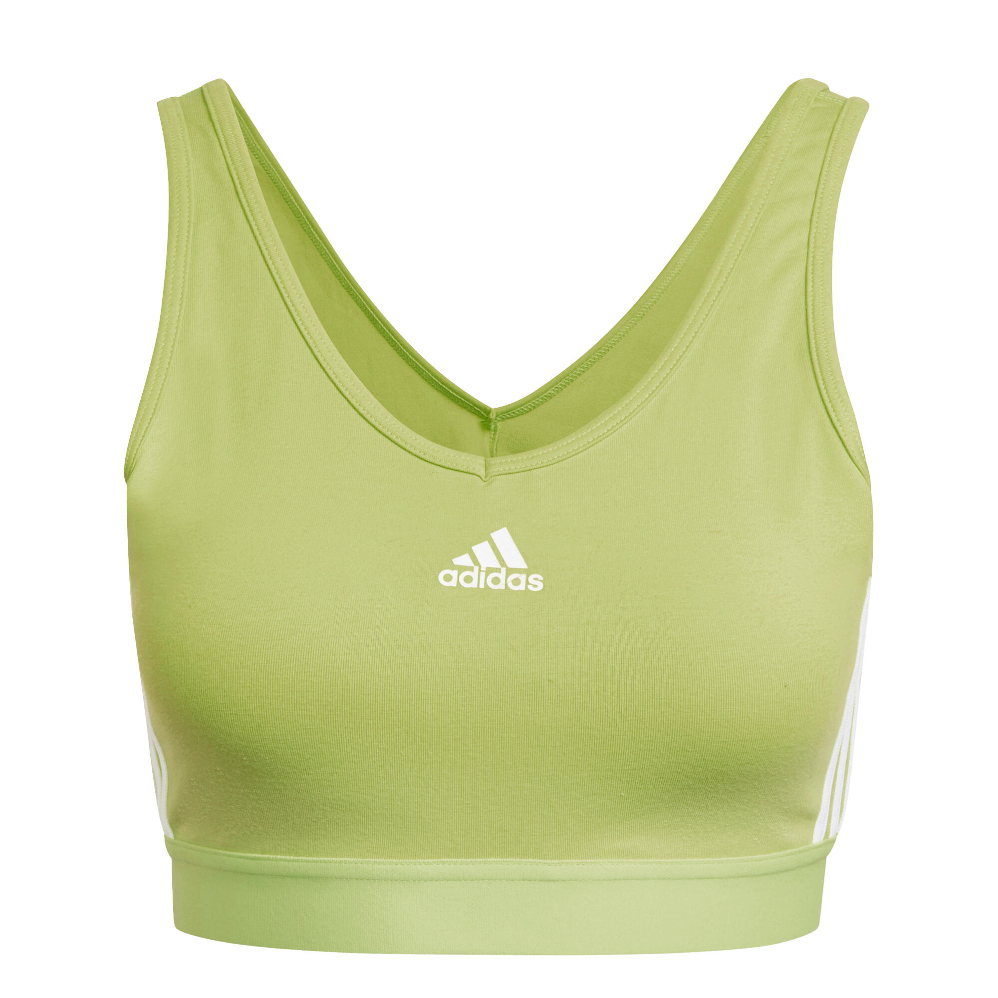 Débardeur crop avec coussinets amovibles femme adidas Essentials 3-Stripes 2/5