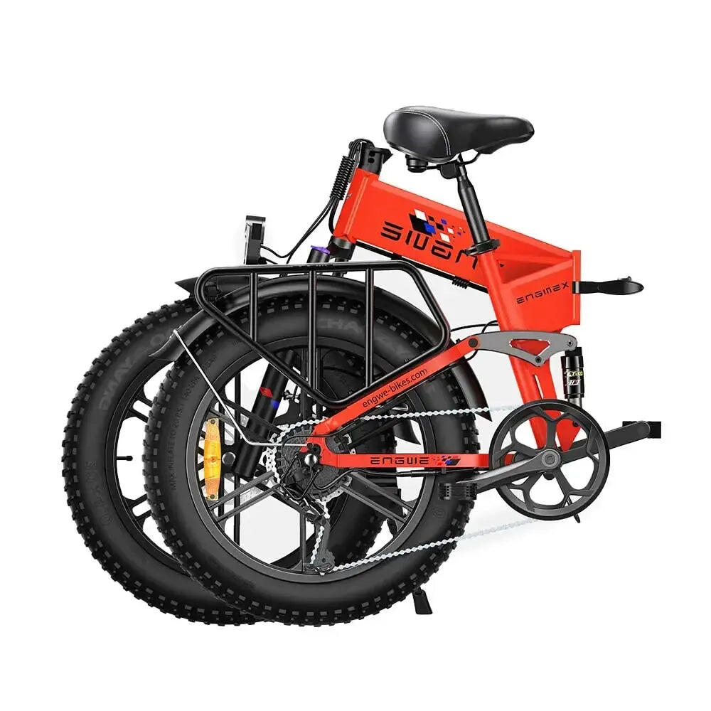 ENGWE Engine X - Eléctrico bicicleta plegable - Rojo 3/3
