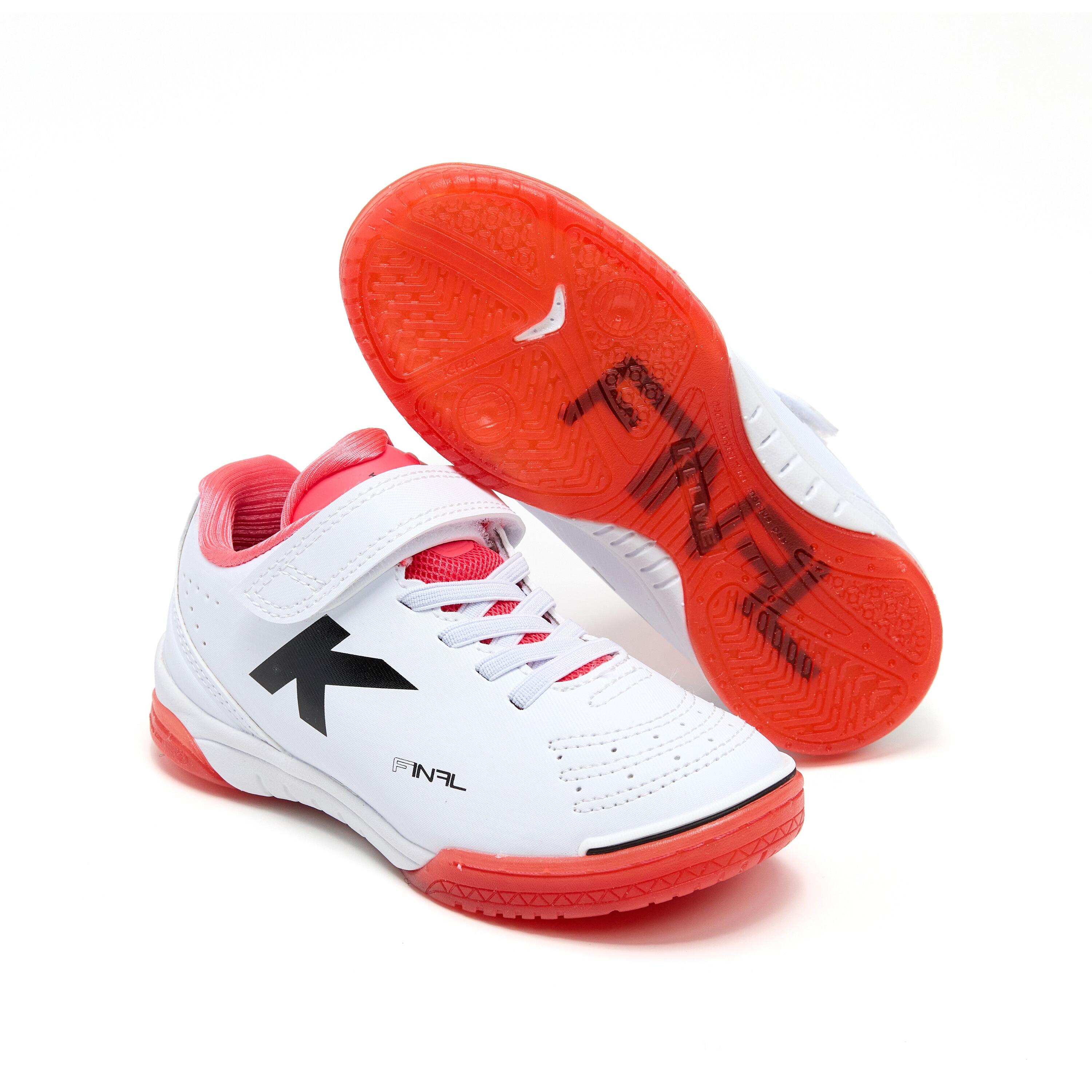 Kelme Zapatillas De Fútbol Sala De Niño Final Elastic Indoor Blanco Unisex Kids 2/4
