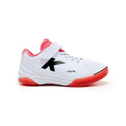 Kelme Zapatillas De Fútbol Sala De Niño Final Elastic Indoor Blanco Unisex Kids