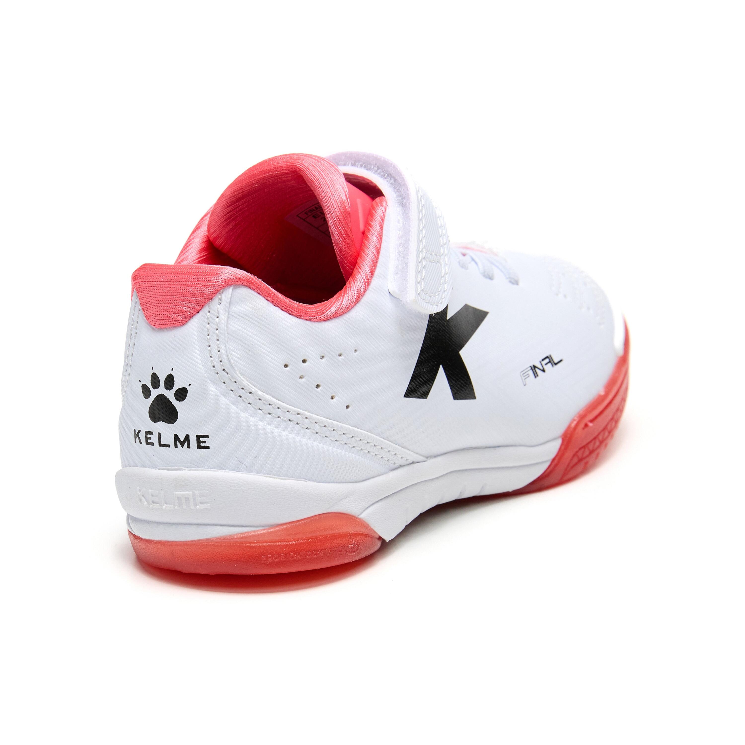 Kelme Zapatillas De Fútbol Sala De Niño Final Elastic Indoor Blanco Unisex Kids 3/4