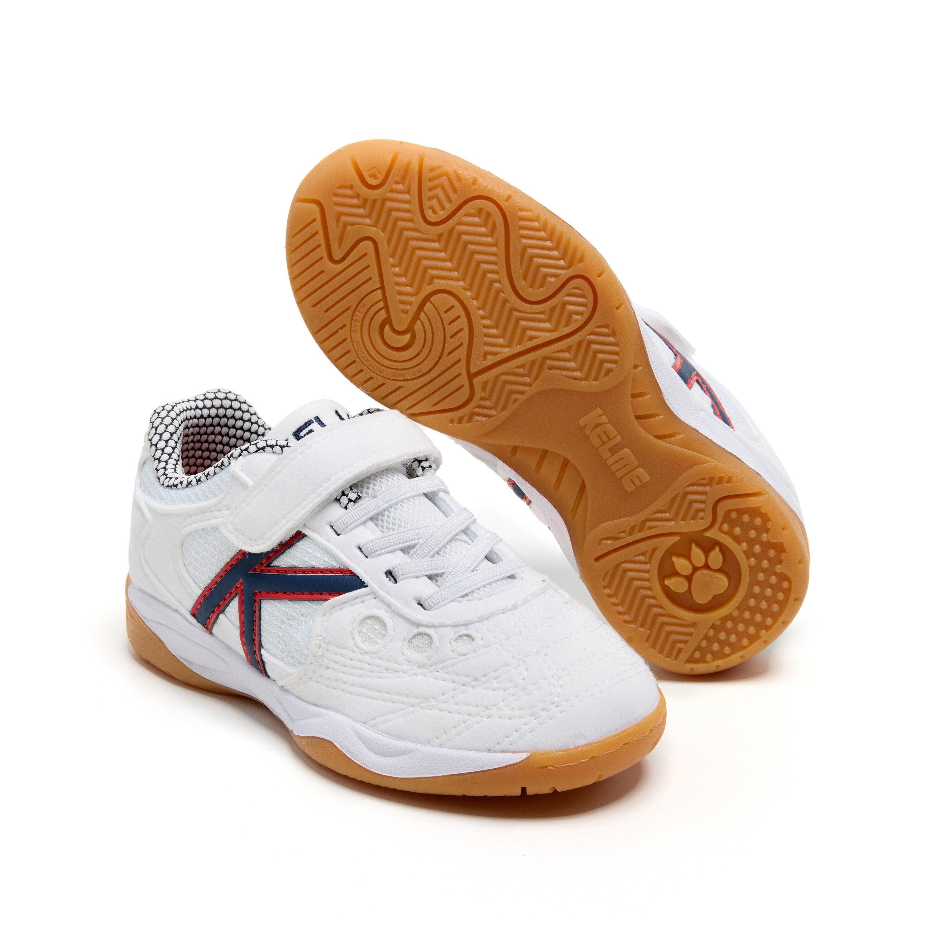 Kelme Zapatillas De Fútbol Sala De Niño Indoor Copa Elastic Blanco Unisex Kids 4/4