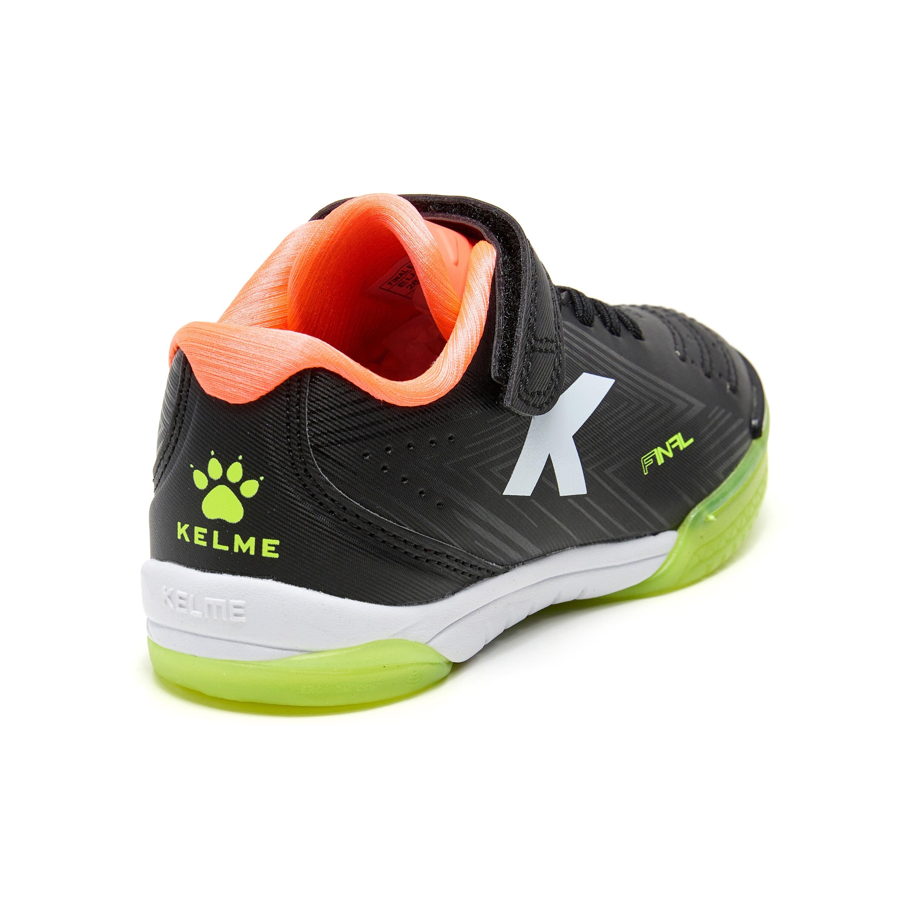 Kelme Zapatillas De Fútbol Sala De Niño Final Elastic Indoor Negro Unisex Kids 3/4