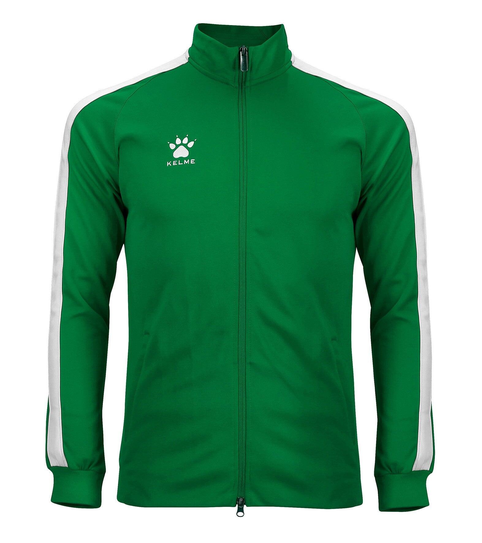 KELME Casaco com fecho de correr unissexo Kelme Global em verde e branco
