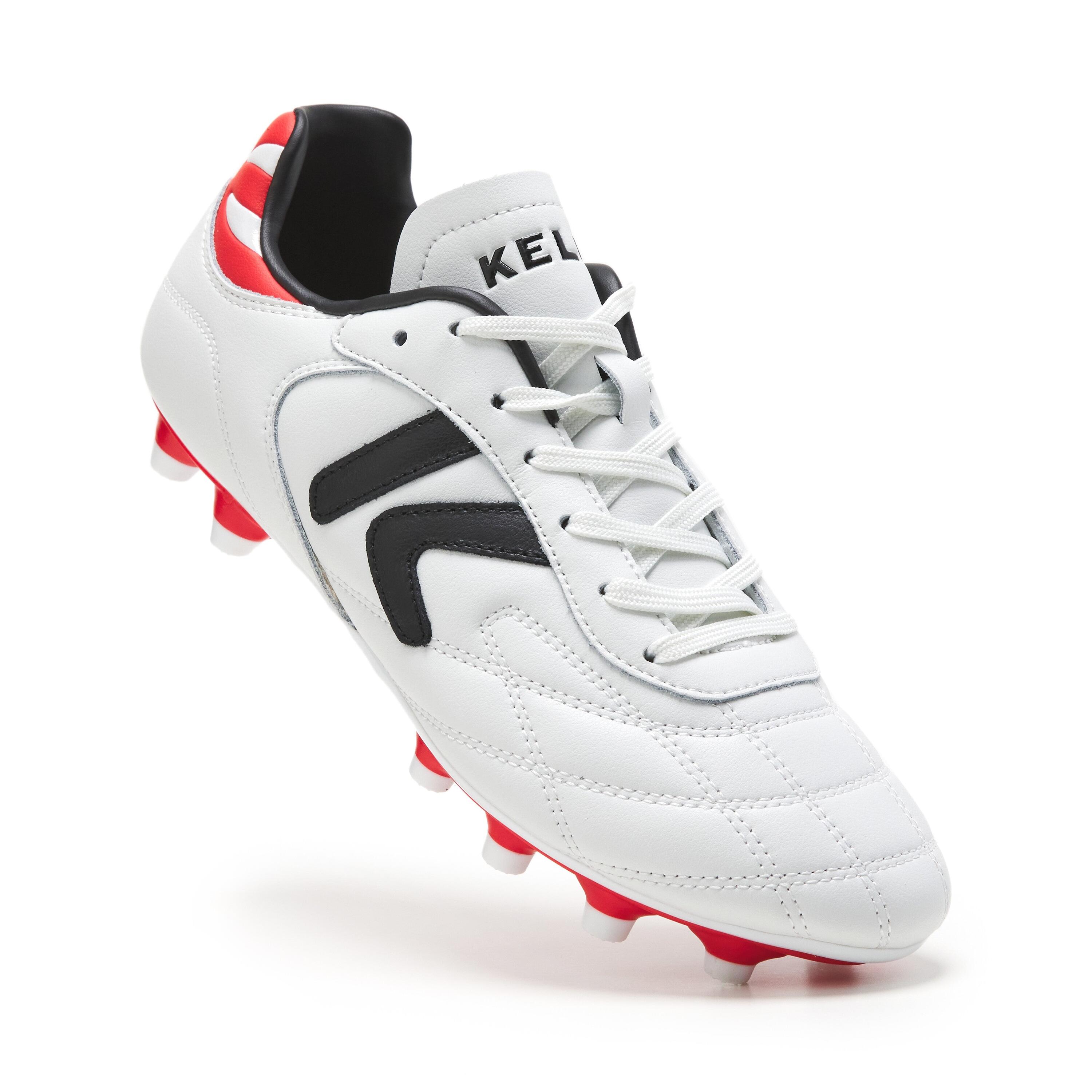 Kelme Botas De Fútbol Heritage Mg Blanco Unisex 3/7