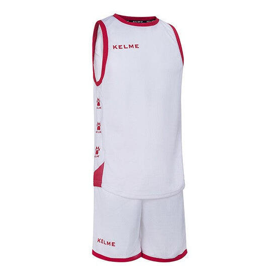 Camiseta Manga Corta Kelme Set Vitoria Unisex En Color Blanco Y Rojo